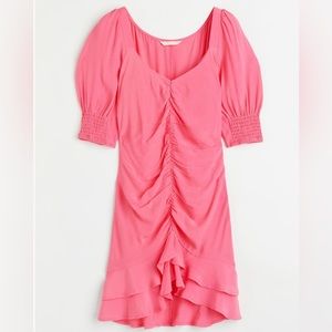 NWT H&M Bubblegum Pink Puff Sleeve Dress | Size Medium